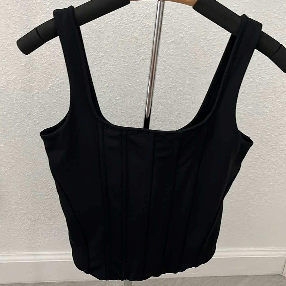 Express Black Corset Top NWT
